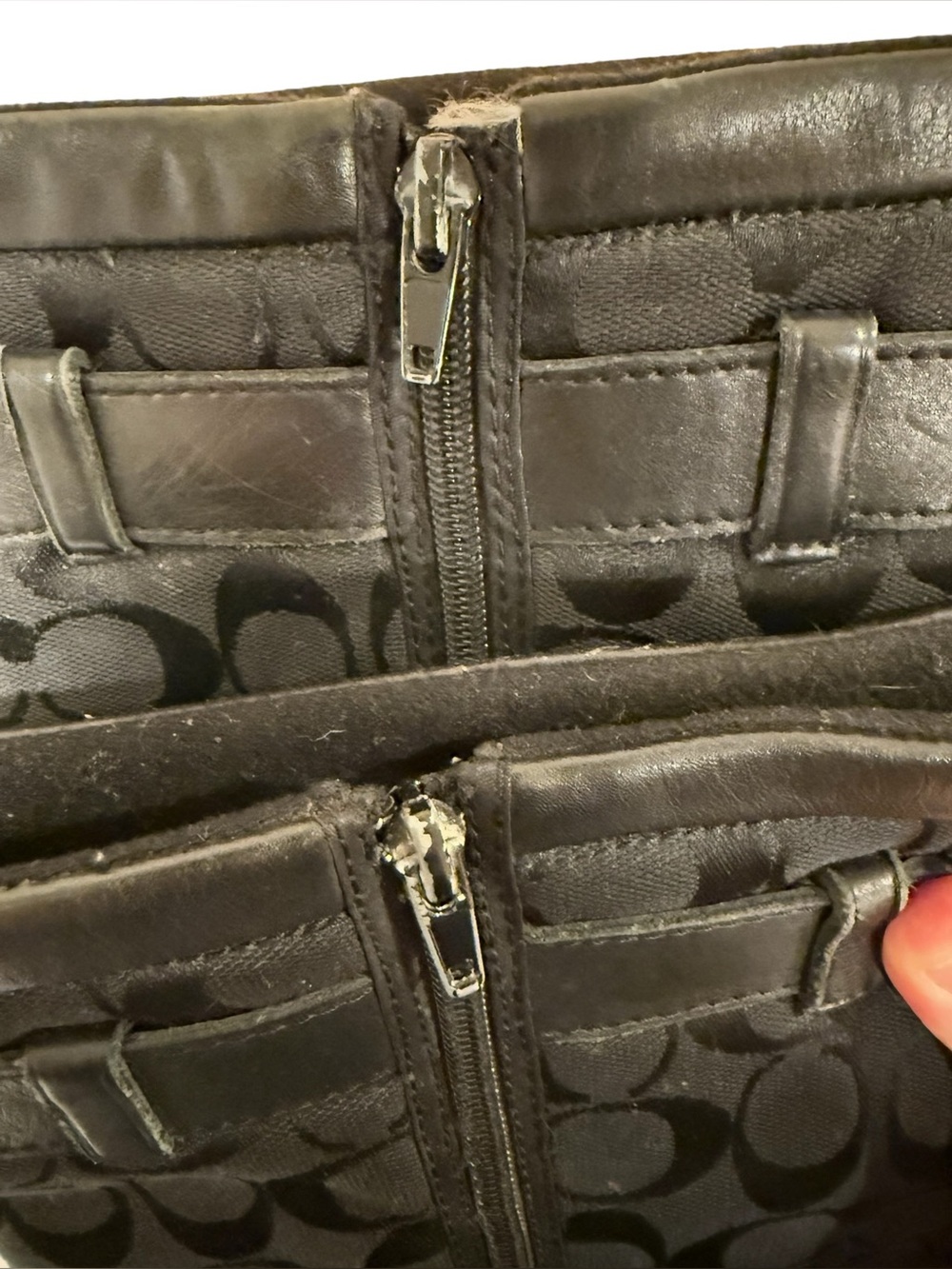 Coach Kayla Black Boot Women’s Size 8.5 Signature Print - Picture 15 of 16